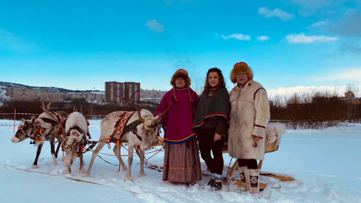 Саамская этнодеревня встретила гостей в Мурманске на Празднике Севера