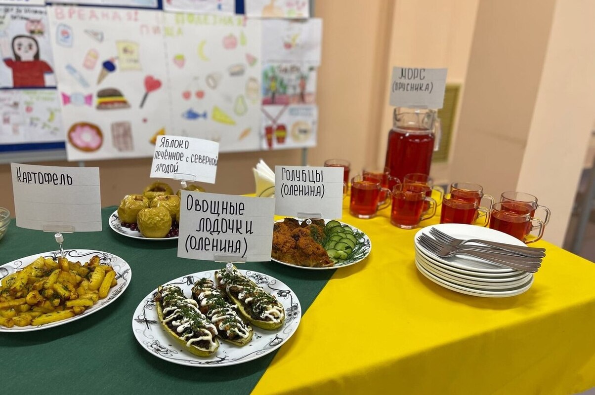В школьном меню Губкинского больше блюд из ямальской продукции